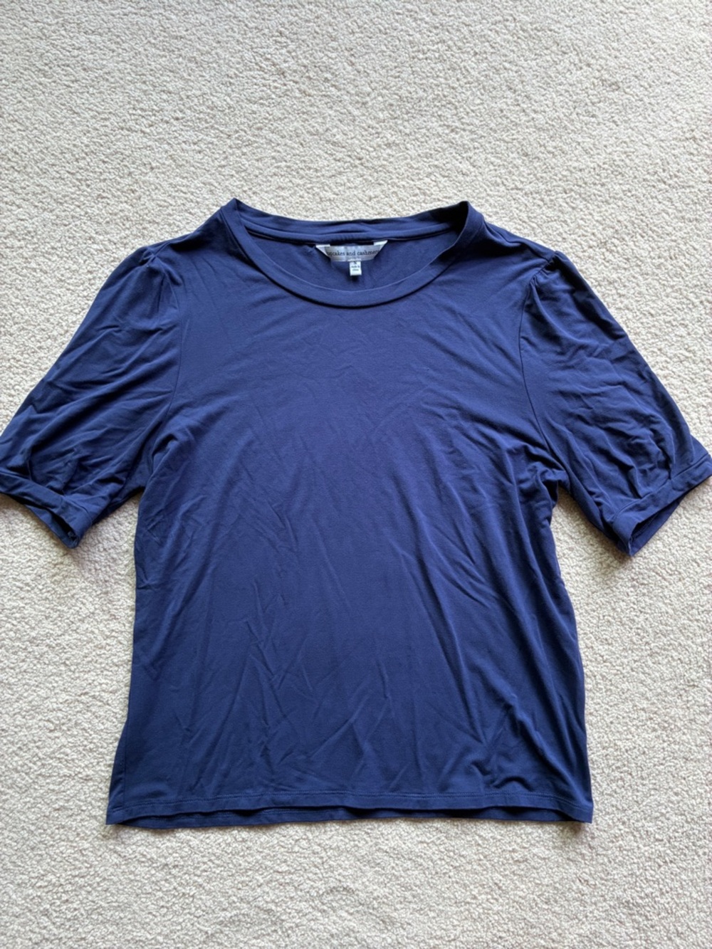 Cupcakes & cashmere navy Crewneck top